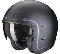 Scorpion Belfast Evo Retrol Casque Jet, noir mat/gris, Taille S (55/56)