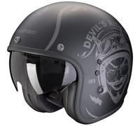 Scorpion Belfast Evo Romeo Casque jet, noir-argent, taille M pour homme
