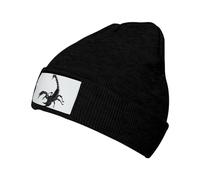 Scorpion Bonnet en tricot pour homme et femme, extensible, doux et chaud pour le quotidien, noir, Noir , taille unique
