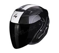 SCORPION CASQUE JET EXO-230 CONDOR AVEC VISIÈRE TEINTÉE - L - EXO-230 CONDOR - NOIR MÉTAL/BLANC VT