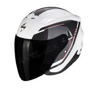 SCORPION CASQUE JET EXO-230 FENIX AVEC VISIÈRE TEINTÉE - M - EXO-230 FENIX - BLANC PERLE/NOIR VT