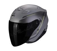 SCORPION CASQUE JET EXO-230 FENIX AVEC VISIÈRE TEINTÉE - S - EXO-230 FENIX - GRIS MAT/NOIR VT