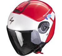 Scorpion Exo-City II Mall Casque Jet, blanc-rouge, taille S pour homme