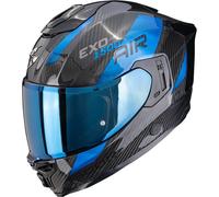 Scorpion EXO-1500 Carbon Air Platted Casque Intégral Noir/Bleu L unisex