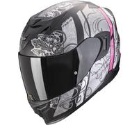 SCORPION Casque moto Exo-520 Evo Air Fasta Matt Black / Silver / Pink M