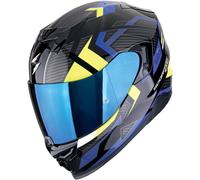 SCORPION Casque moto Exo-520 EVO Air Sensus Black / Blue / Yellow Neon L