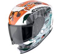 SCORPION Casque moto Exo Junior Air The4elements White / Blue / Orange L