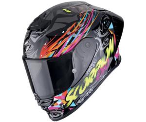 SCORPION Casque moto Exo-R1 Evo II Air Savage Black / Blue / Pink S