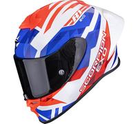 Scorpion EXO-R1 Evo II Air Valere, casque intégral XL Blanc/Rouge/Bleu Blanc/Rouge/Bleu