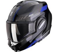 Scorpion EXO-Tech Evo Socius, casque modulaire L Noir/Gris Foncé/Bleu Foncé Noir/Gris Foncé/Bleu Foncé