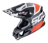 Scorpion VX-16 Evo Air Analog Casque de motocross, noir-blanc-rouge, taille L pour homme