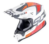 Scorpion VX-16 Evo Air Analog, casque de motocross XL Blanc/Orange/Gris/Rouge Blanc/Orange/Gris/Rouge