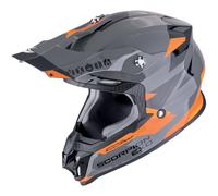 Scorpion VX-16 Evo Air Rod, casque de motocross XS Gris/Gris Foncé/Orange Gris/Gris Foncé/Orange