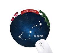 scorpion constellation signe du zodiaque tapis de souris en caoutchouc de sapin de noël