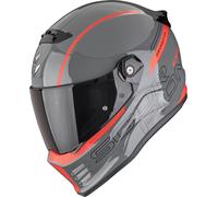 Scorpion Covert FX Danko, casque intégral L Gris/Rouge Gris/Rouge
