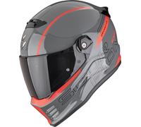 Scorpion Covert FX Danko, casque intégral L Gris/Rouge Gris/Rouge