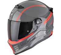 Scorpion Covert FX Danko, casque intégral M Gris/Rouge Gris/Rouge
