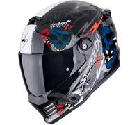 Scorpion Covert FX Skullz casque, noir/gris/rouge, XS (53/54)
