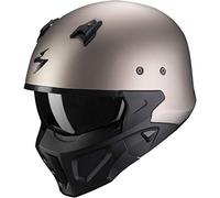 SCORPION Covert X Solid Casque DE Moto Hommes, Titane, XL