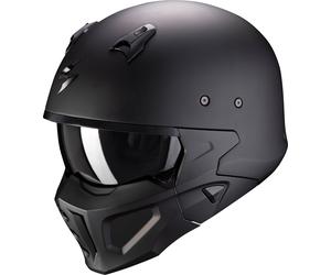 Scorpion Covert-X Solid, casque modulaire XS Noir Mat Noir Mat