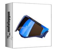 Scorpion écran Casque exo-Tech Evo Carbon kdf-18-1 Bleu Miroir mototopgun 57-527-70
