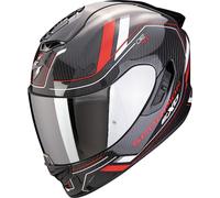 Scorpion Exo-1400 Evo 2 Carbon Air Mirage Casque, noir-blanc-rouge, taille S pour homme