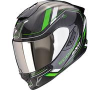 Scorpion Exo-1400 Evo 2 Carbon Air Mirage Casque, noir/vert, Taille XXL (63/64)