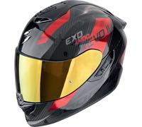 Scorpion EXO-1400 Evo Air II Carbon Platted, casque intégral S Noir/Rouge Noir/Rouge