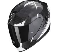 Scorpion EXO-1400 Evo Air Kendal Casque en carbone, Noir/Blanc, Taille XXL (63/64)