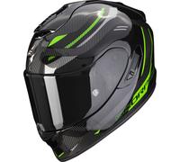 Scorpion EXO-1400 Evo Air Kydra Casque en carbone, noir/vert, Taille XXL (63/64)