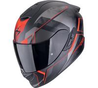 Scorpion EXO-1400 Evo II Air Intensio Casque, Noir mat/rouge, Taille XXL (63/64)