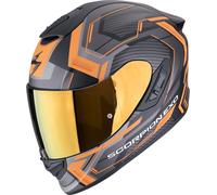 Scorpion EXO-1400 Evo II Air Linart Casque, noir mat/orange, Taille XS (53/54)