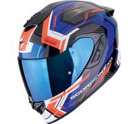 Scorpion EXO-1400 Evo II Air Linart Casque, noir-rouge-bleu, taille 2XL pour homme