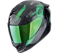 Scorpion EXO-1400 Evo II Carbon Air Platted Casque, noir-vert, taille S pour homme