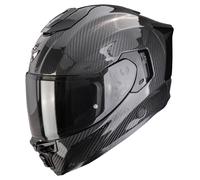 Scorpion EXO-1500 Carbon Air Casque Intégral en Fibre de Carbone Ultra TCT Noir ECE 22.06 Visière transparente + Fumée Pinlock MaxVision AirFit Intérieur KwikWick3 (M)