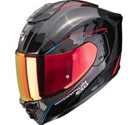 Scorpion Exo-1500 Carbon Air Mundi Casque intégral, noir/rouge, Taille XL (61/62)
