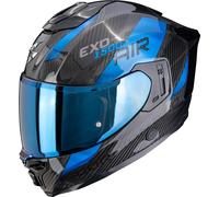 Scorpion EXO-1500 Carbon Air Platted, casque intégral XXL Noir/Bleu Noir/Bleu