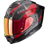 Scorpion EXO-1500 Carbon Air Platted, casque intégral XXL Noir/Rouge Noir/Rouge