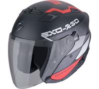 Scorpion EXO-230 Band, casque ouvert L Mat Noir/Rouge/Argent Mat Noir/Rouge/Argent