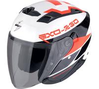 Scorpion EXO-230 Band, casque ouvert XXL Blanc/Noir/Rouge Blanc/Noir/Rouge