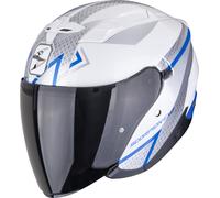 Scorpion EXO-230 Loop, casque ouvert XXL Blanc/Bleu/Argent Blanc/Bleu/Argent