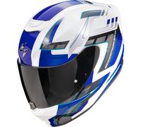 Scorpion EXO-391 Captor Casque, blanc-bleu, taille S pour homme