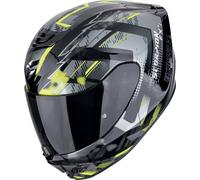 Scorpion EXO-391 Clutter, casque intégral L Noir/Argent/Jaune Néon Noir/Argent/Jaune Néon