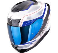 Scorpion Casque intégral EXO-391 Leo taille M Blanc/Gris/Bleu