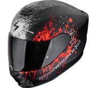 Scorpion EXO-391 Wolf, casque intégral M Mat Noir/Argent-Rouge Mat Noir/Argent-Rouge