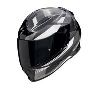 Scorpion EXO-491 Abilis Casque De Moto (Noir/Argent/Blanc) Taille: L (59)
