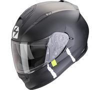 Scorpion Exo-491 Code Casque, Noir mat/argent, Taille XXL (63/64)