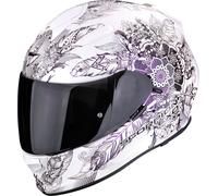 Scorpion EXO-491 Dream, casque intégral S Blanc/Vert Foncé/Mauve/Noir Blanc/Vert Foncé/Mauve/Noir