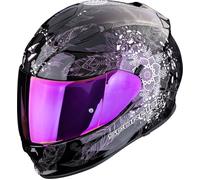 Scorpion Casque intégral EXO-491 Dream XS Noir/Vert foncé/Mauve/Blanc