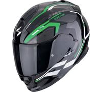 Scorpion Exo-491 Kripta Casque, noir-blanc-vert, taille XS pour homme